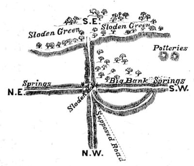 Plan of Sloden Hole by Walter Crane